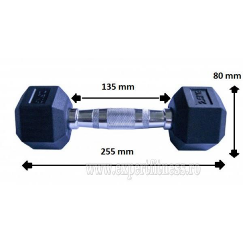 Gantera hexagonala 2.5kg Sportmann