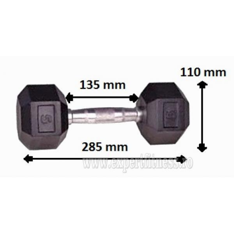 Gantera hexagonala 5kg Sportmann