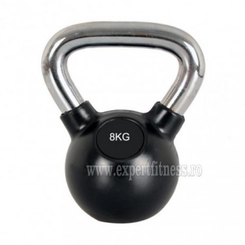 Gantera Kettlebell cauciucata 8kg Sportmann