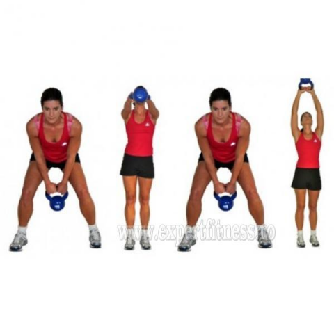 Gantera Kettlebell neopren 32kg Sportmann