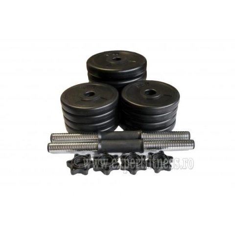 Gantere PVC cu ciment 2x10kg Sportmann