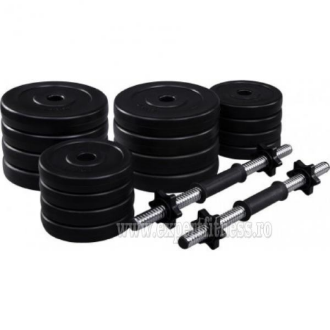 Gantere PVC cu ciment 2x15kg Sportmann