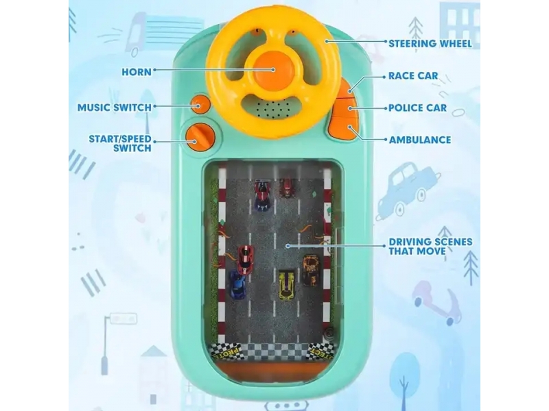 Joc curse de masini cu volan AliBibi
