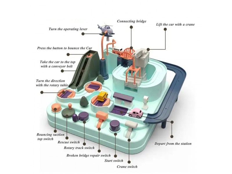 Joc de aventura AliBibi traseu cu obstacole
