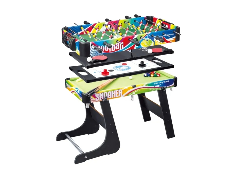 Joc multifunctional 4 in 1 AliBibi: foosball, tenis, biliard si hochei