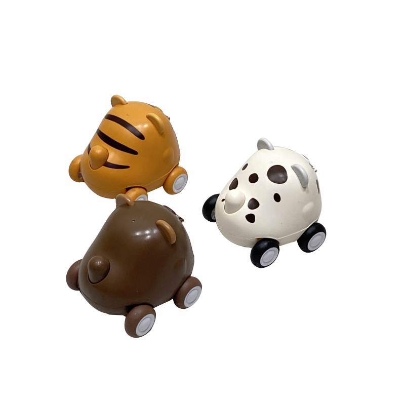 Masinuta 2 in 1 in forma de animalut AliBibi tigru