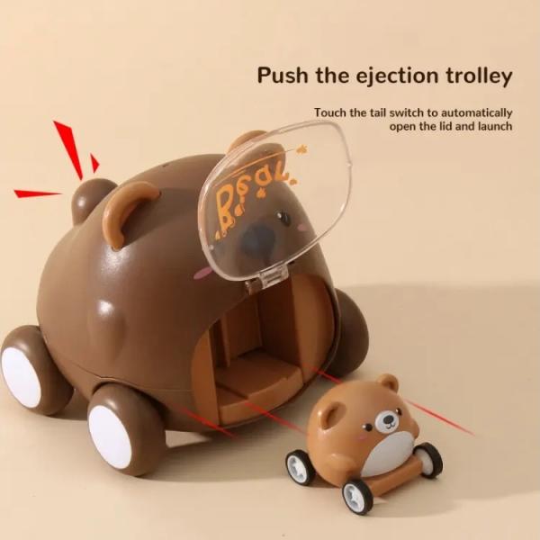 Masinuta 2 in 1 in forma de animalut AliBibi urs