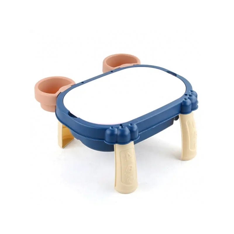 Masuta 2 in 1 pentru colorat si construit AliBibi cu spatiu de depozitare