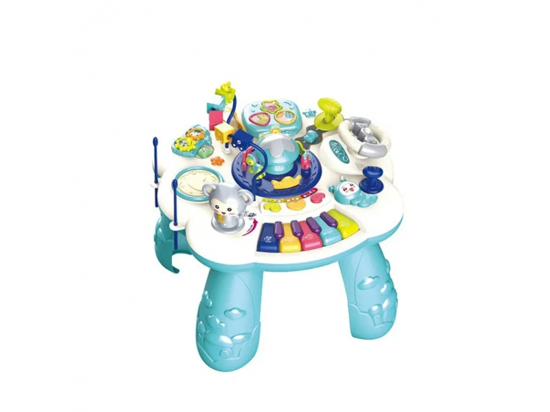 Masuta interactiv-educativa AliBibi, cu sunete, pian, volan, activitati si functii multiple