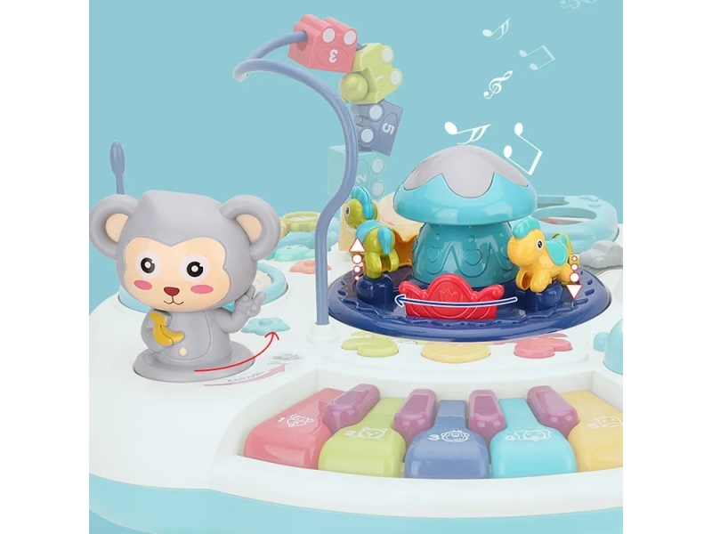 Masuta interactiv-educativa AliBibi, cu sunete, pian, volan, activitati si functii multiple