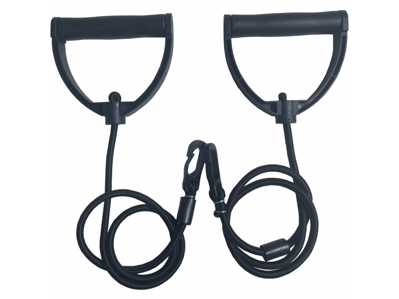 Stepper FitTronic S110, afisaj, corzi elastice pentru antrenamentul bratelor