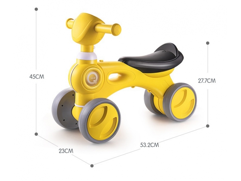 Minibicicleta pentru copii AliBibi cu 4 roti, fara pedale