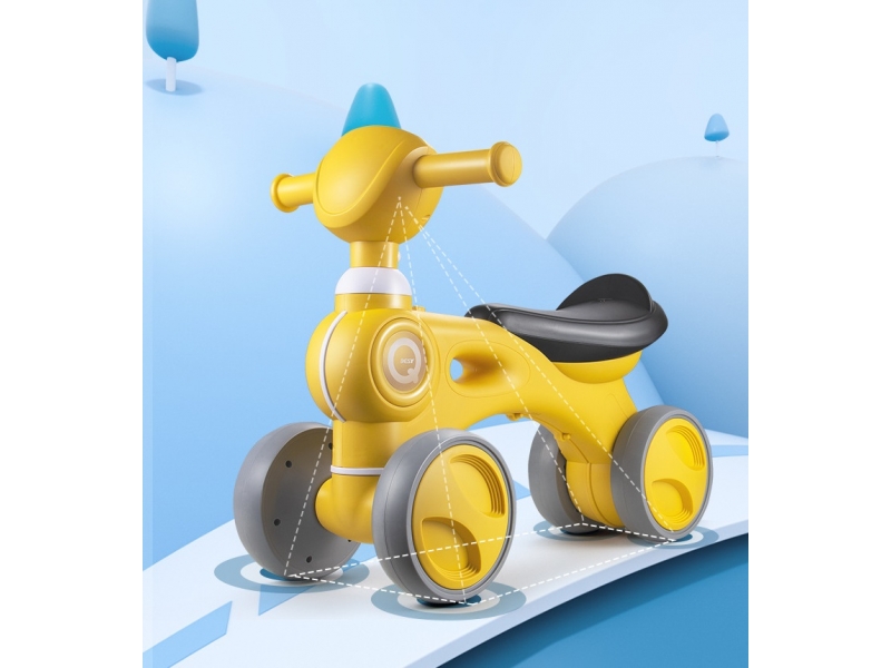 Minibicicleta pentru copii AliBibi cu 4 roti, fara pedale