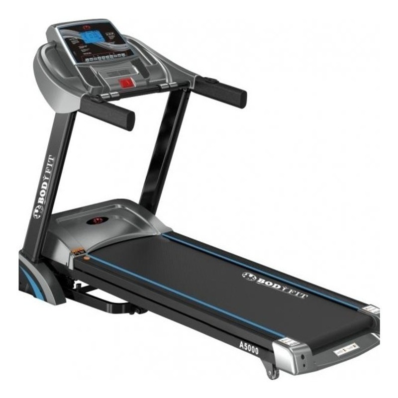 Banda de alergat electrica BodyFit A5000, motor 3.25 CP, Aplicatia Fitshow, viteza pana la 16 km/h, inclinatie automata, intrare MP3 si USB, pliabila