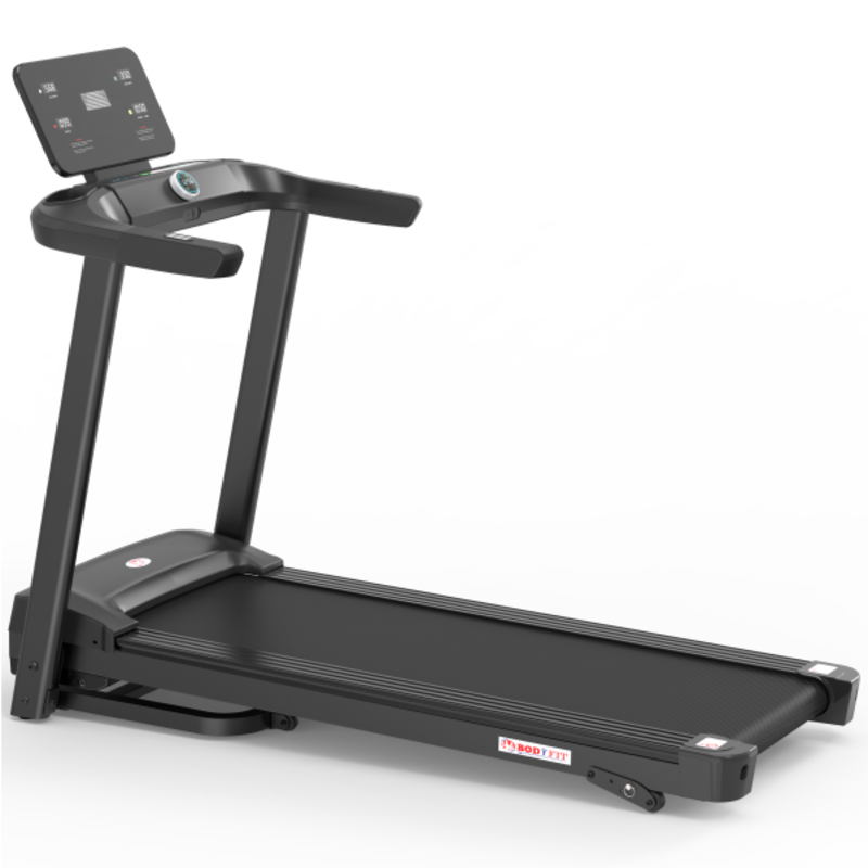 Banda de alergat Bodyfit Z5500, motor de 2.5 CP, greutate suportata de 120 kg, viteza 14 km/h, display LED cu mai multe functii, Fitshow, Kinomap, Zwift