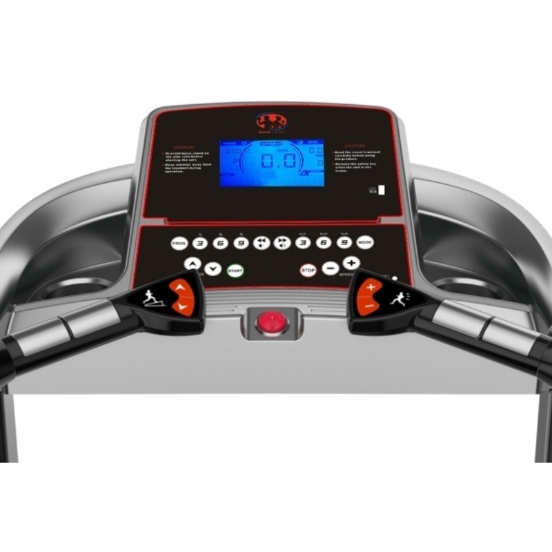 Banda de alergat electrica BodyFit A6000, Motor 3.25 CP, App FitShow, 15% Inclinatie electrica, Viteza pana la 16km/h, 130 kg Greutate Suportata, Suprafata alergare 130 x 46 cm
