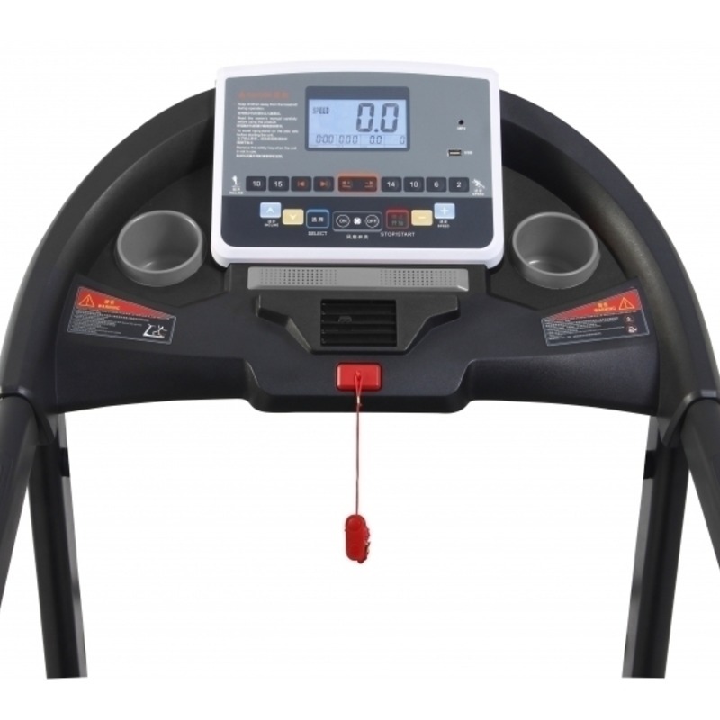 Banda de alergat electrica FitTronic Delta 550, Motor 4.0 CP, greutate suportata 140 kg, acum 3 aplicatii Kinomap, Zwift, Newrunway, inclinatie automata 18%, viteza pana la 18km/h, pliabila, intrare USB si MP3 player, programe presetate