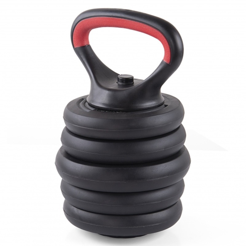 Gantera reglabila kettlebell FitTronic 6 in 1 de 30 kg KF30, cu o multitudine de combinatii posibile