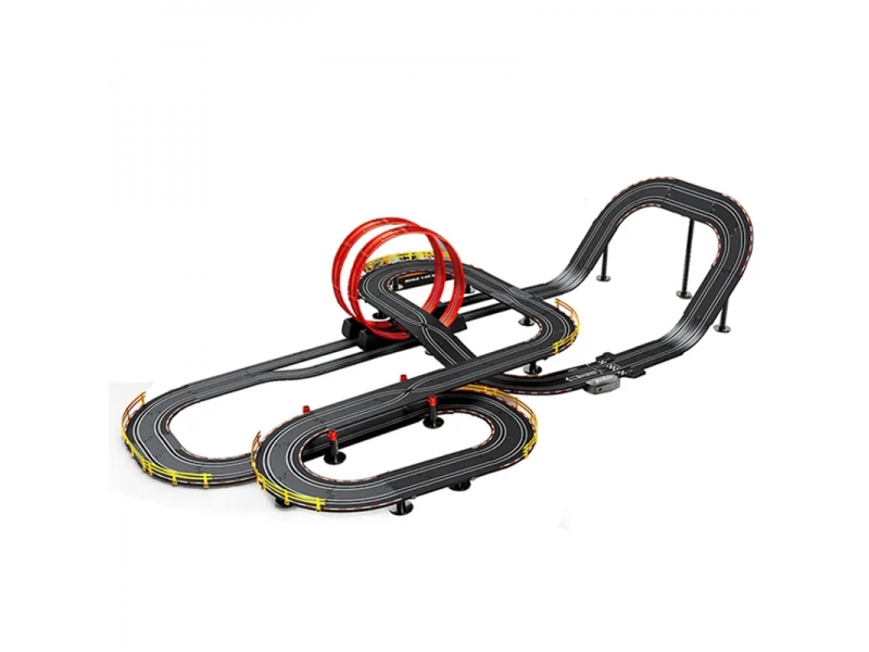 Pista de masini AliBibi cu doua masinute cu telecomanda