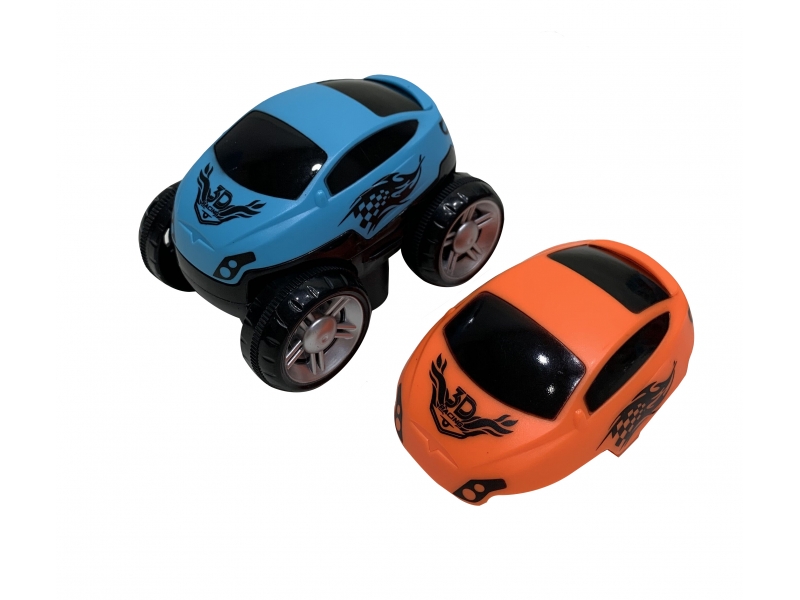 Pista de masini AliBibi cu doua masinute incluse