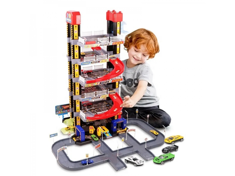 Pista de masini AliBibi supraetajata, cu lift, masinute si spalatorie auto inclue