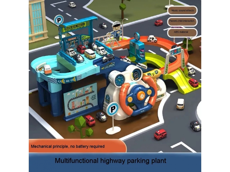 Pista de masini cu volan si sunete AliBibi