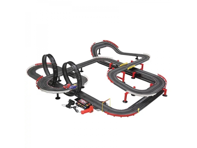 Pista de masini electrica AliBibi cu doua masinute incluse