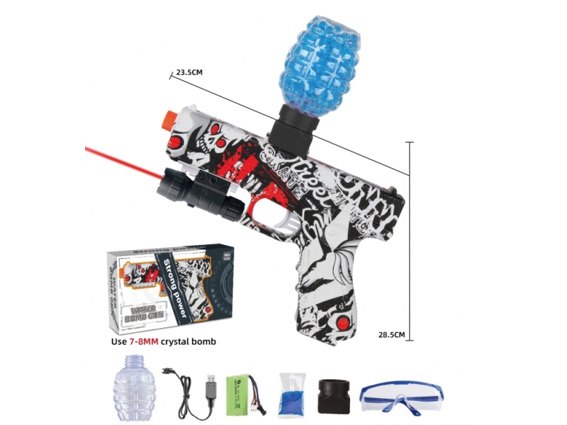 Pistol electric cu apa si bomba cu cristale AliBibi