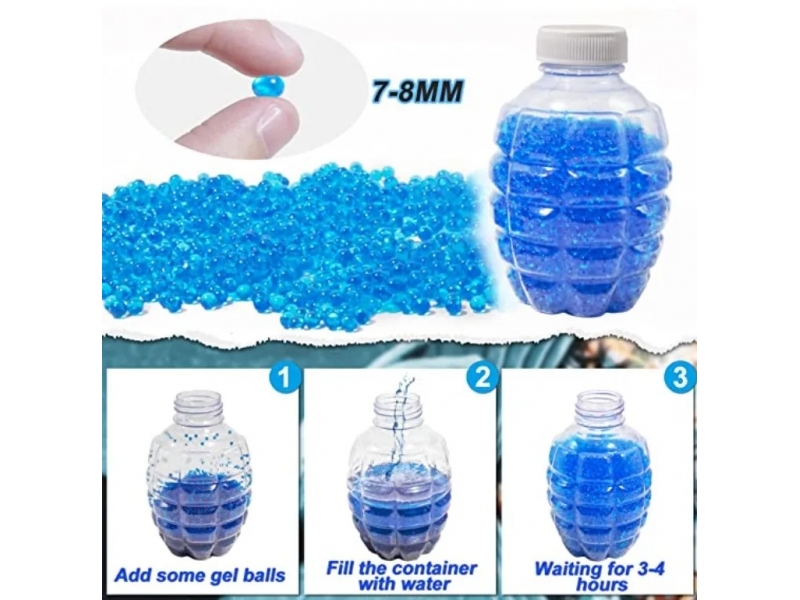 Pistol electric cu apa si bomba cu cristale AliBibi