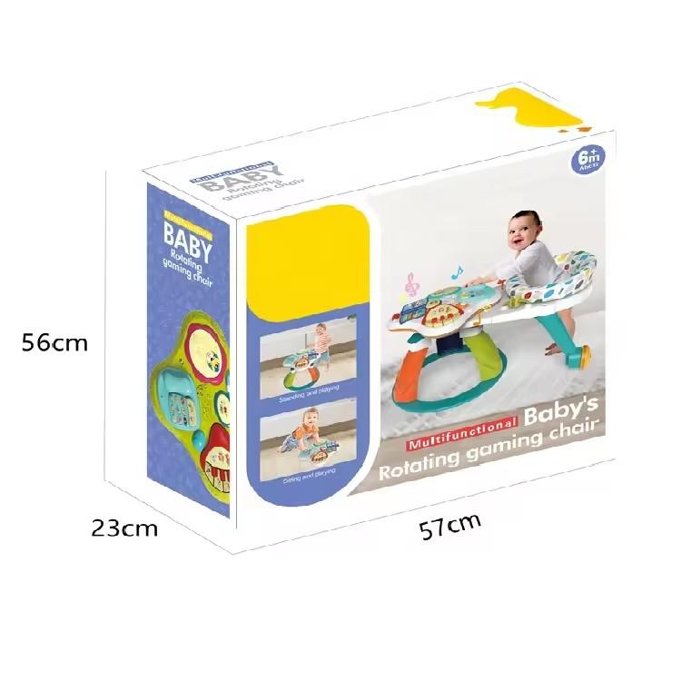 Premergator rotativ 3 in 1 AliBibi cu masa de joaca