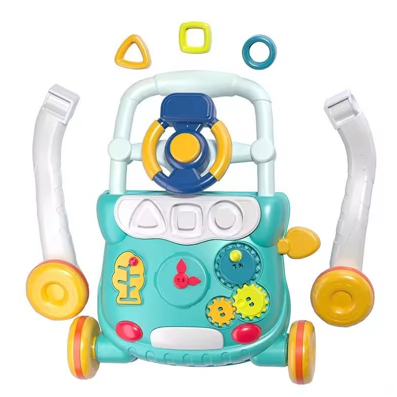 Premergatorul interactiv 2 in 1 AliBibi cu centru de joaca green