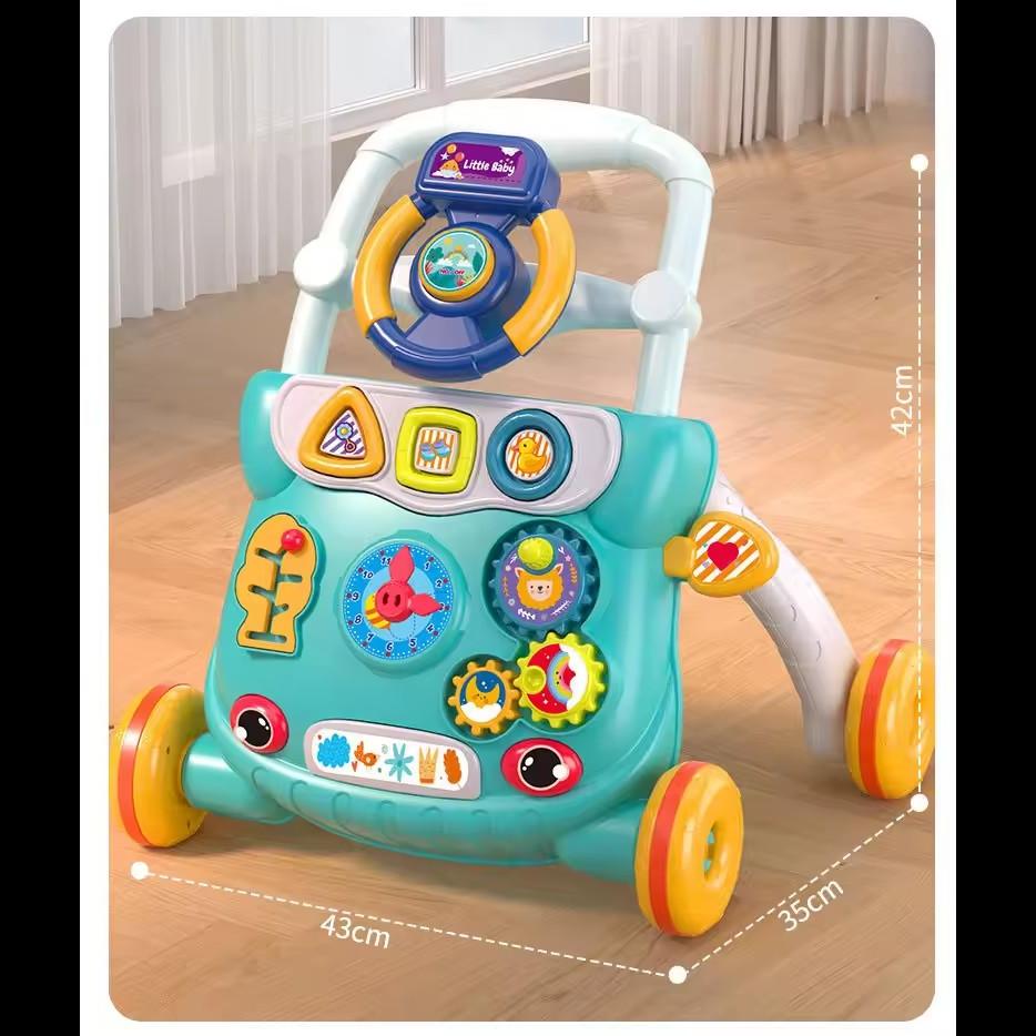 Premergatorul interactiv 2 in 1 AliBibi cu centru de joaca green