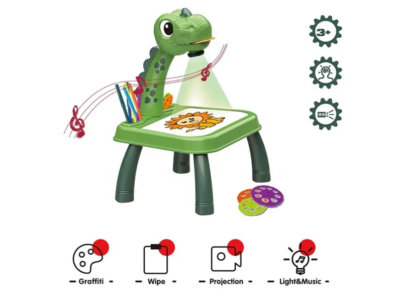 Pupitru multifunctional AliBibi Dino, cu muzica si lumini