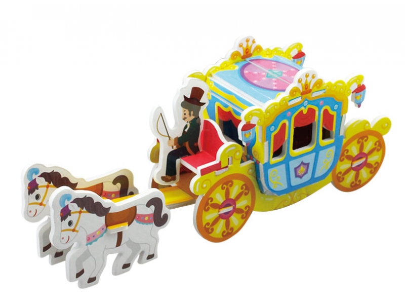 Puzzle 3D Castelul Magic AliBibi, 72 piese