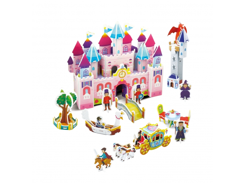 Puzzle 3D Castelul Magic AliBibi, 72 piese