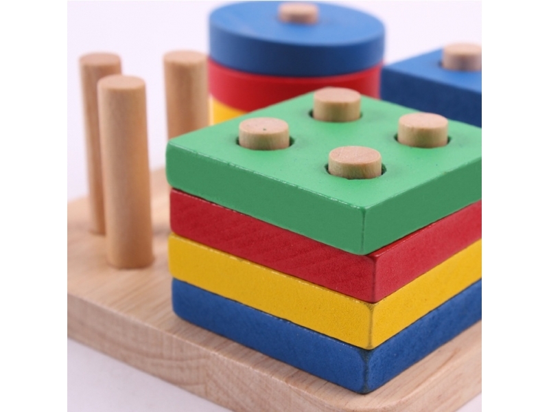 Puzzle lemn forme geometrice AliBibi