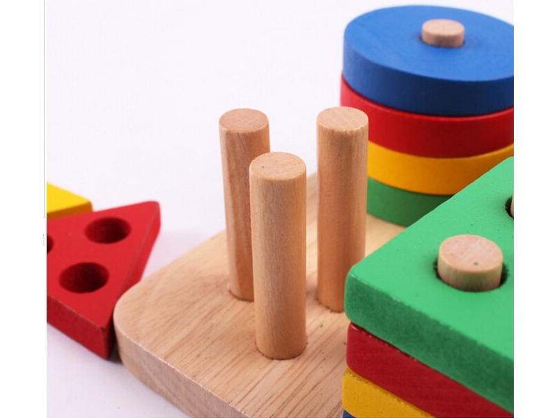 Puzzle lemn forme geometrice AliBibi