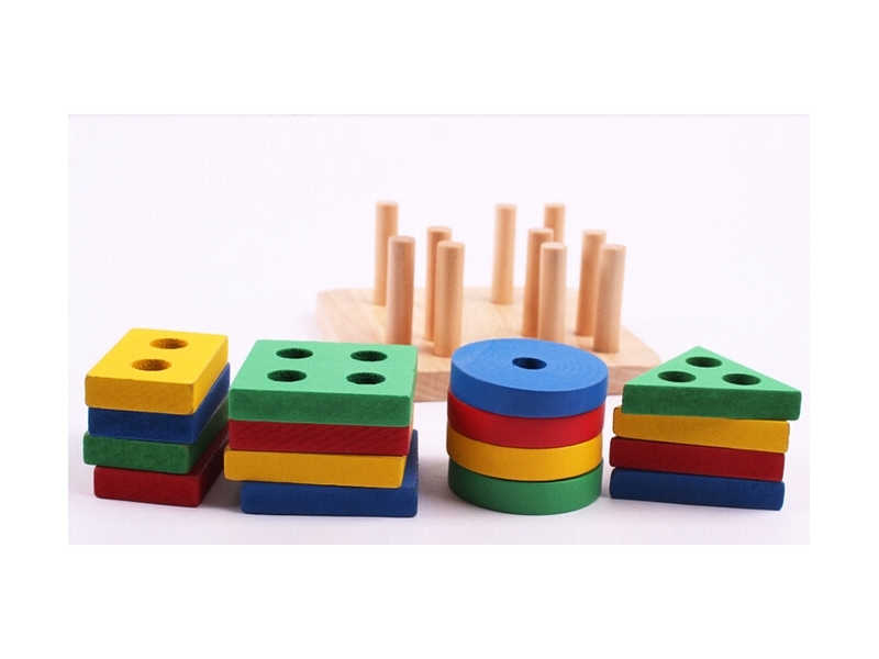 Puzzle lemn forme geometrice AliBibi