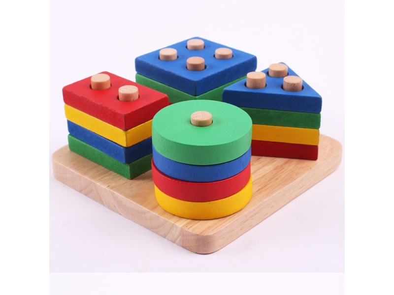 Puzzle lemn forme geometrice AliBibi