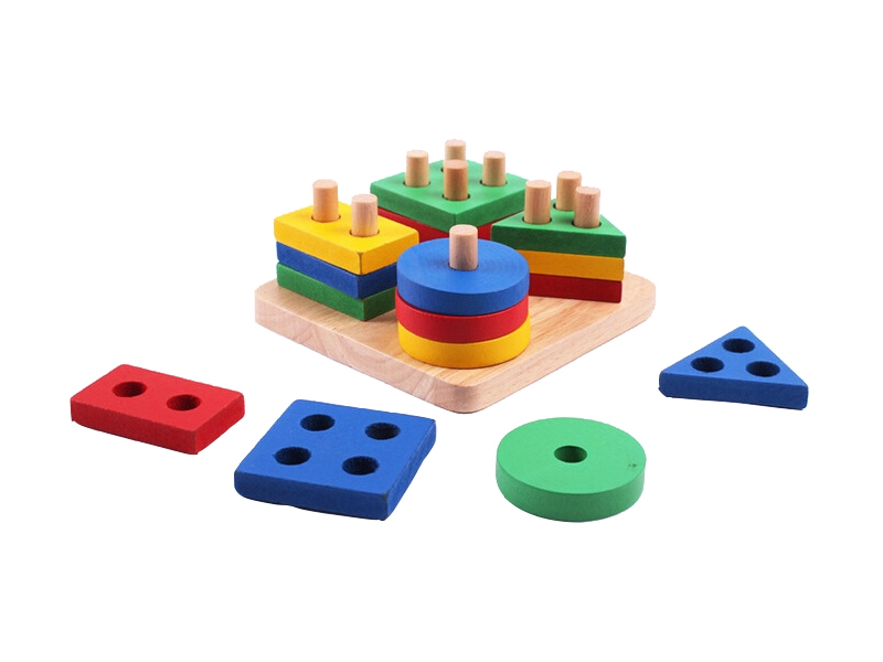 Puzzle lemn forme geometrice AliBibi