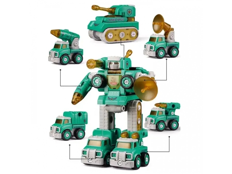 Robot 5 in 1 AliBibi, 90 piese incluse