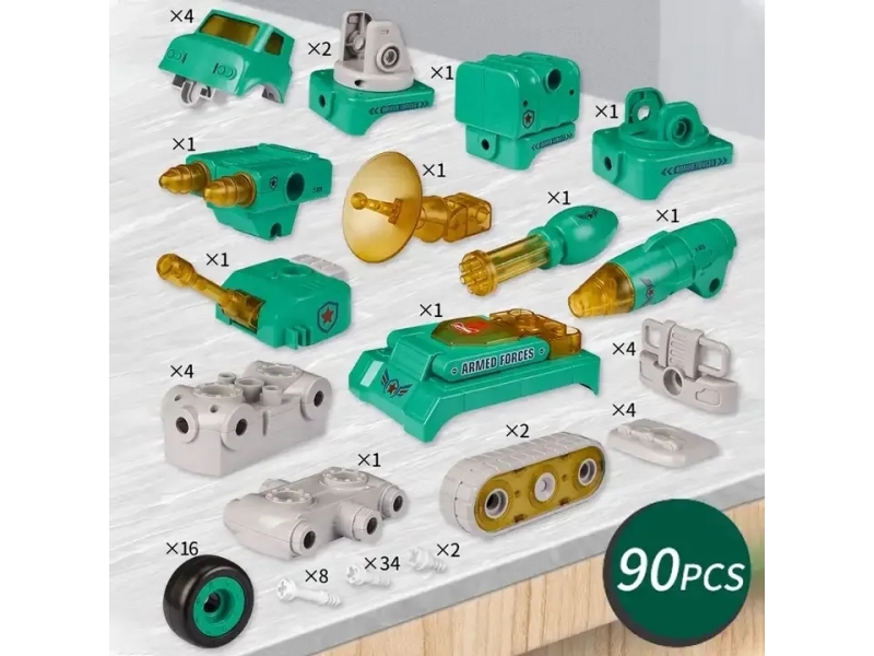 Robot 5 in 1 AliBibi, 90 piese incluse