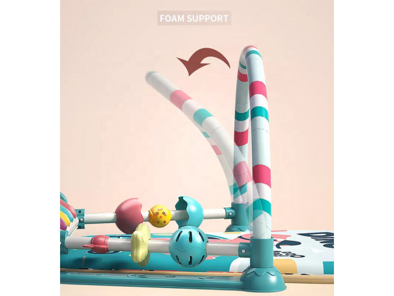 Saltea de joaca Baby Piano Dino AliBibi cu accesorii muzicale