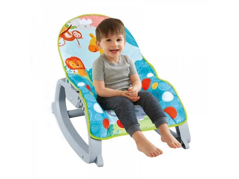 Scaun balansoar 2 in 1 pentru copii AliBibi, cu masuta si muzica