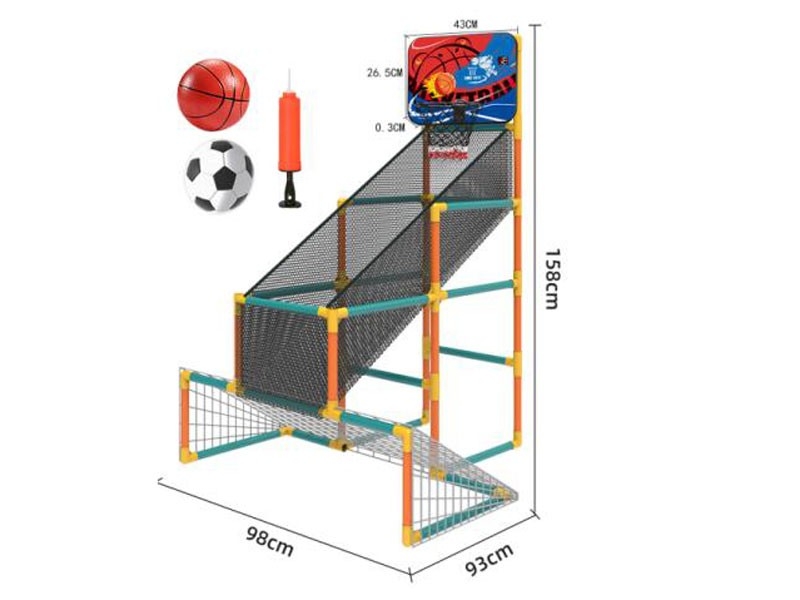 Set 2 in 1 Baschet si fotbal AliBibi