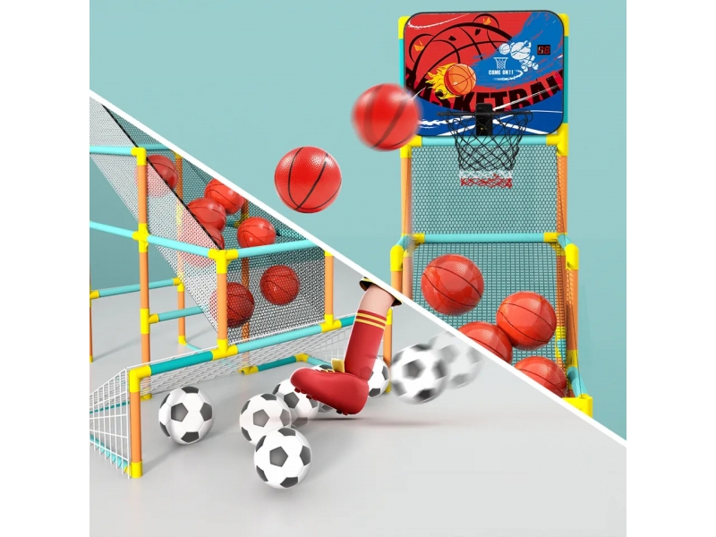 Set 2 in 1 Baschet si fotbal AliBibi