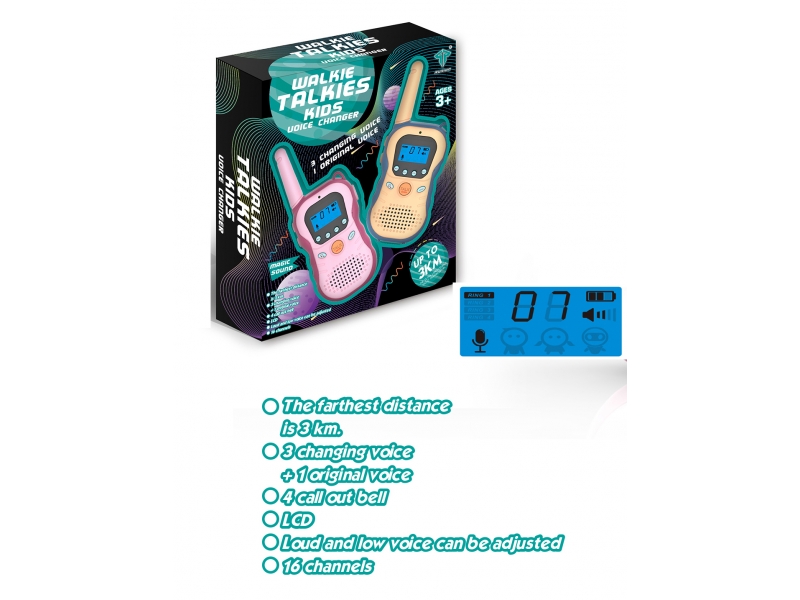 Set 2 statii Walkie Talkie pentru copii, AliBibi pana la 3 km