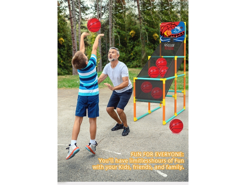 Set baschet AliBibi cu plasa pentru minge