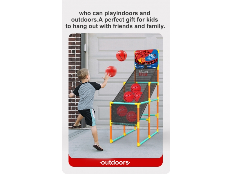 Set baschet AliBibi cu plasa pentru minge