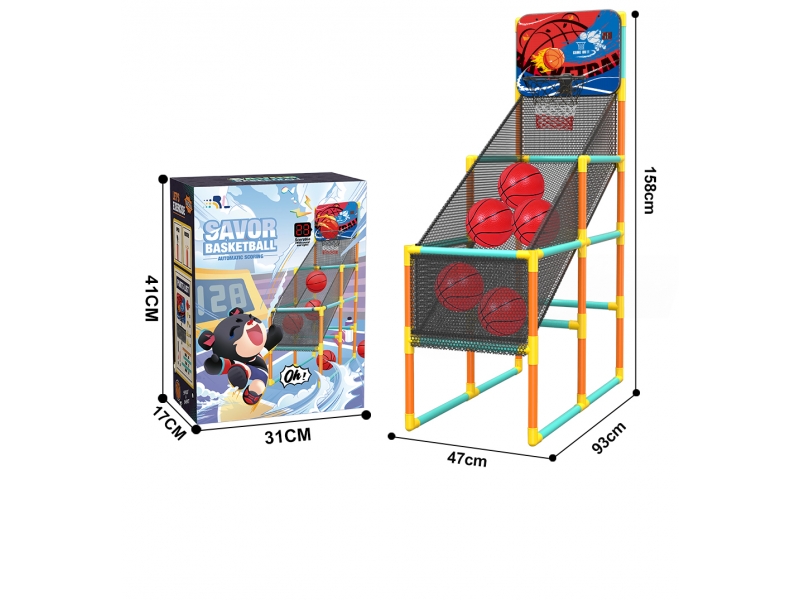 Set baschet AliBibi cu plasa pentru minge